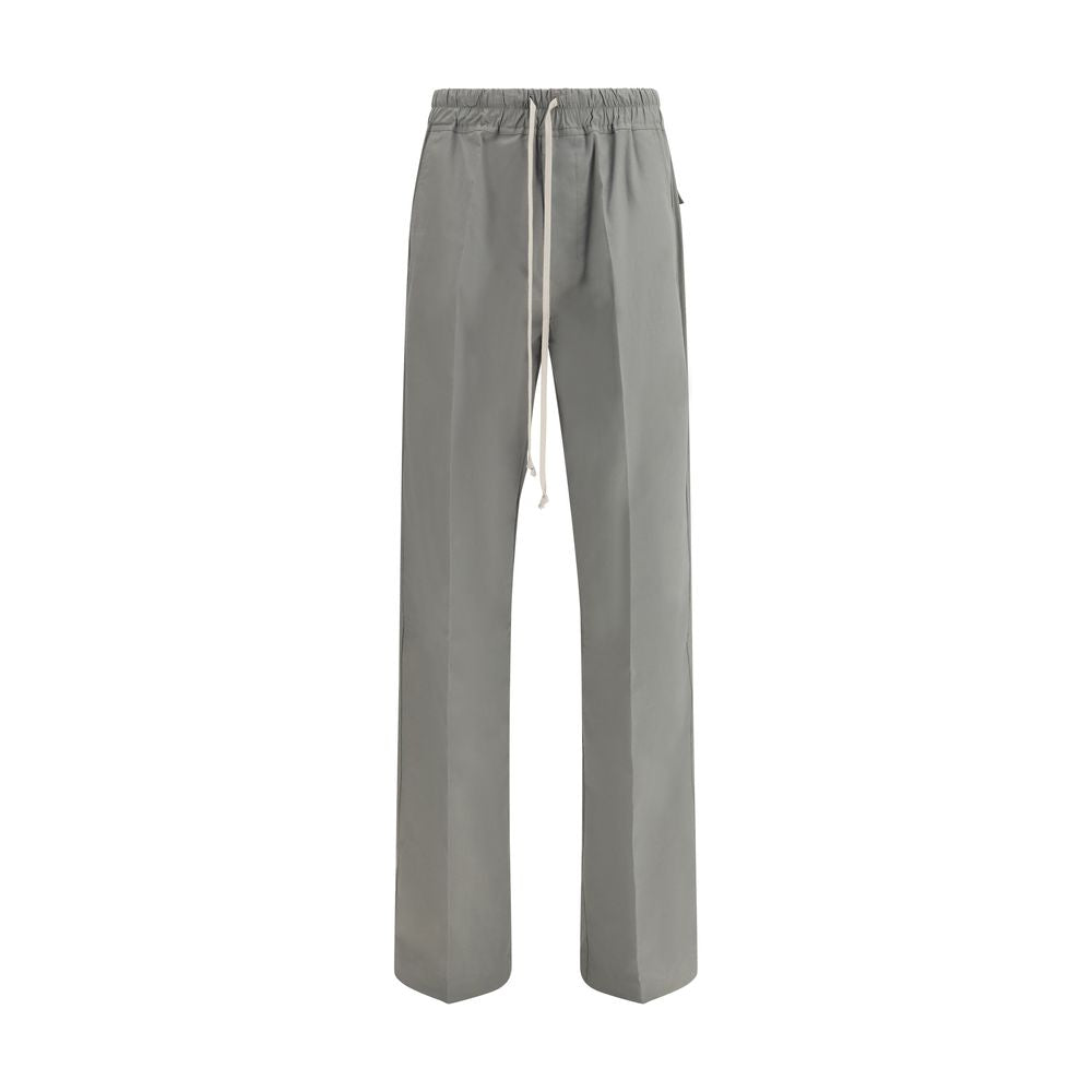 Gray Viscose Casual Pants Rick Owens