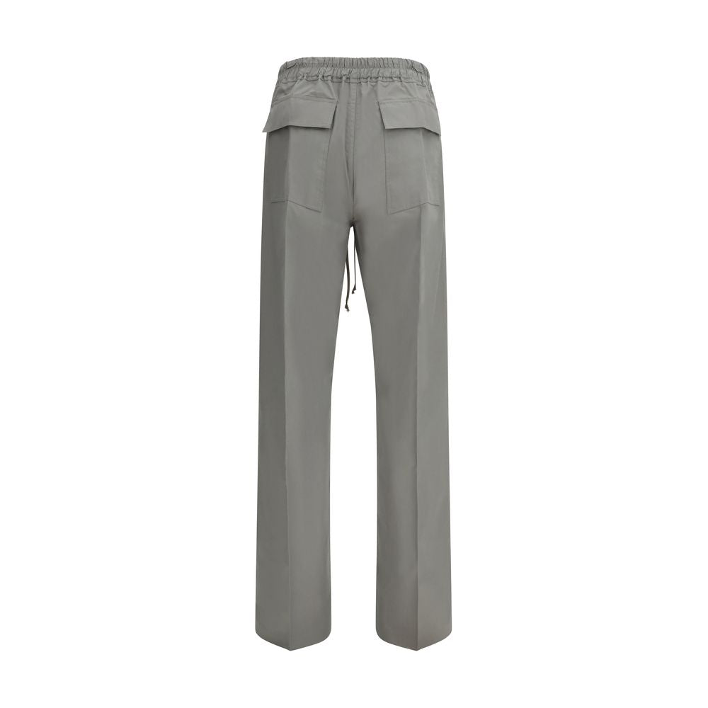 Gray Viscose Casual Pants Rick Owens