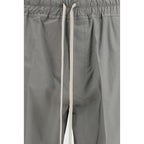 Gray Viscose Casual Pants Rick Owens