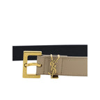 Brown Calf Leather Bos Taurus Regular Belt Saint Laurent