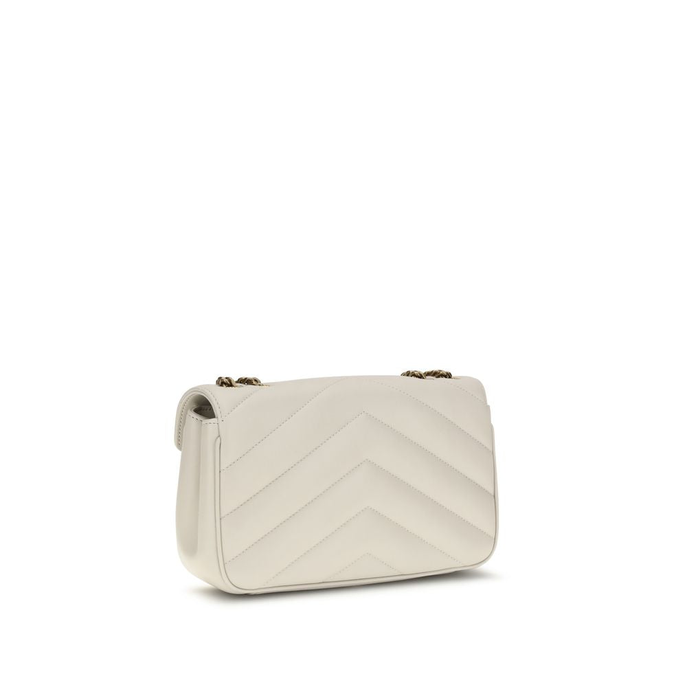 Beige Lamb Ovis Aries Aries Shoulder Bag Saint Laurent