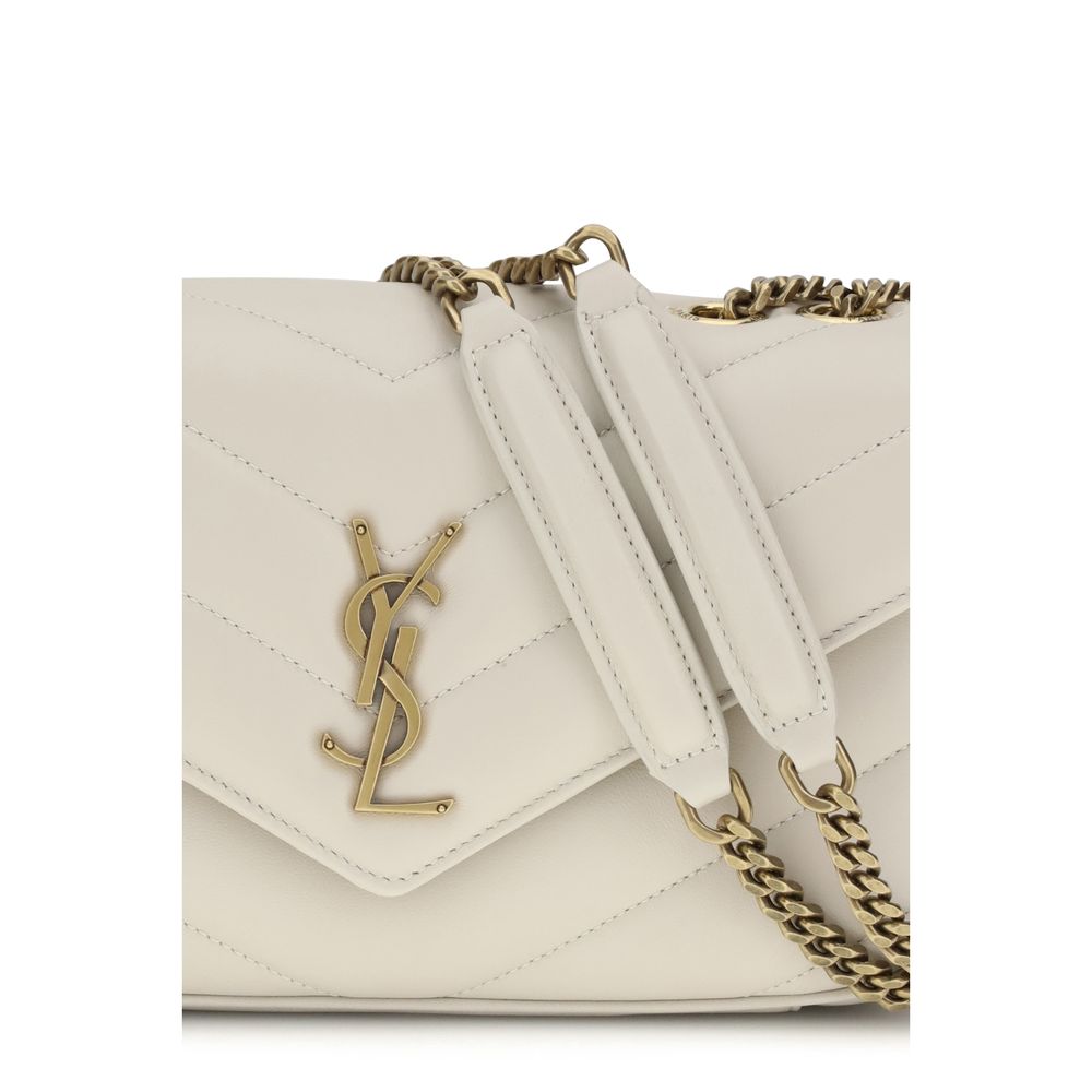 Beige Lamb Ovis Aries Aries Shoulder Bag Saint Laurent