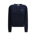 Blue Cashmere Sweatshirt Miu Miu