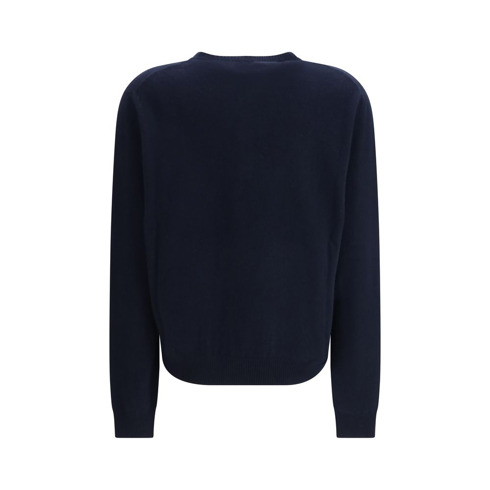 Blue Cashmere Sweatshirt Miu Miu