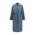 Blue Cotton Coat Fendi