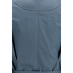Blue Cotton Coat Fendi