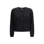 Black Wool Cardigan Gucci
