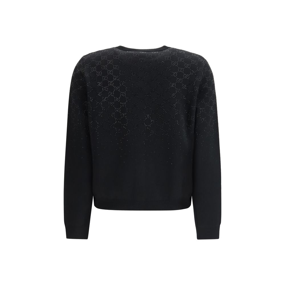 Black Wool Cardigan Gucci