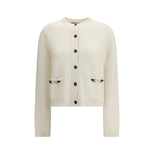 Beige Wool Cardigan Gucci