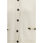 Beige Wool Cardigan Gucci