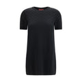 Black Wool Casual Dress Gucci