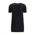 Black Wool Casual Dress Gucci
