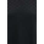 Black Wool Casual Dress Gucci