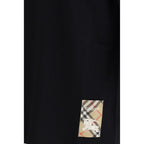 Black Cotton T-Shirt Burberry