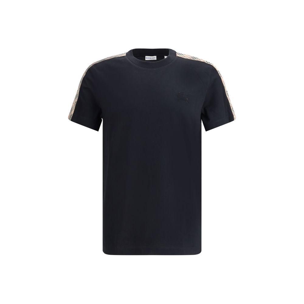 Black Cotton T-Shirt Burberry