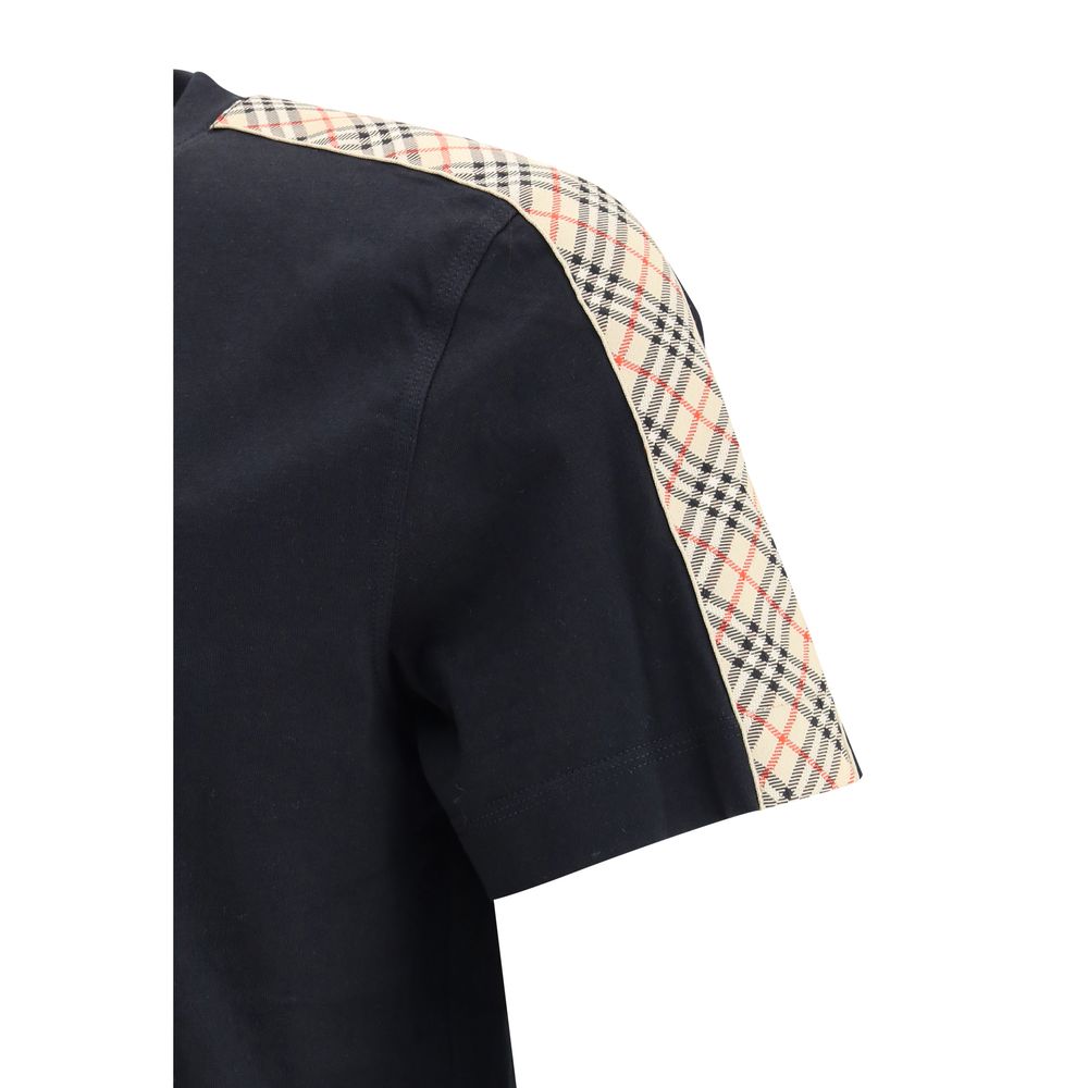 Black Cotton T-Shirt Burberry