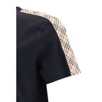 Black Cotton T-Shirt Burberry