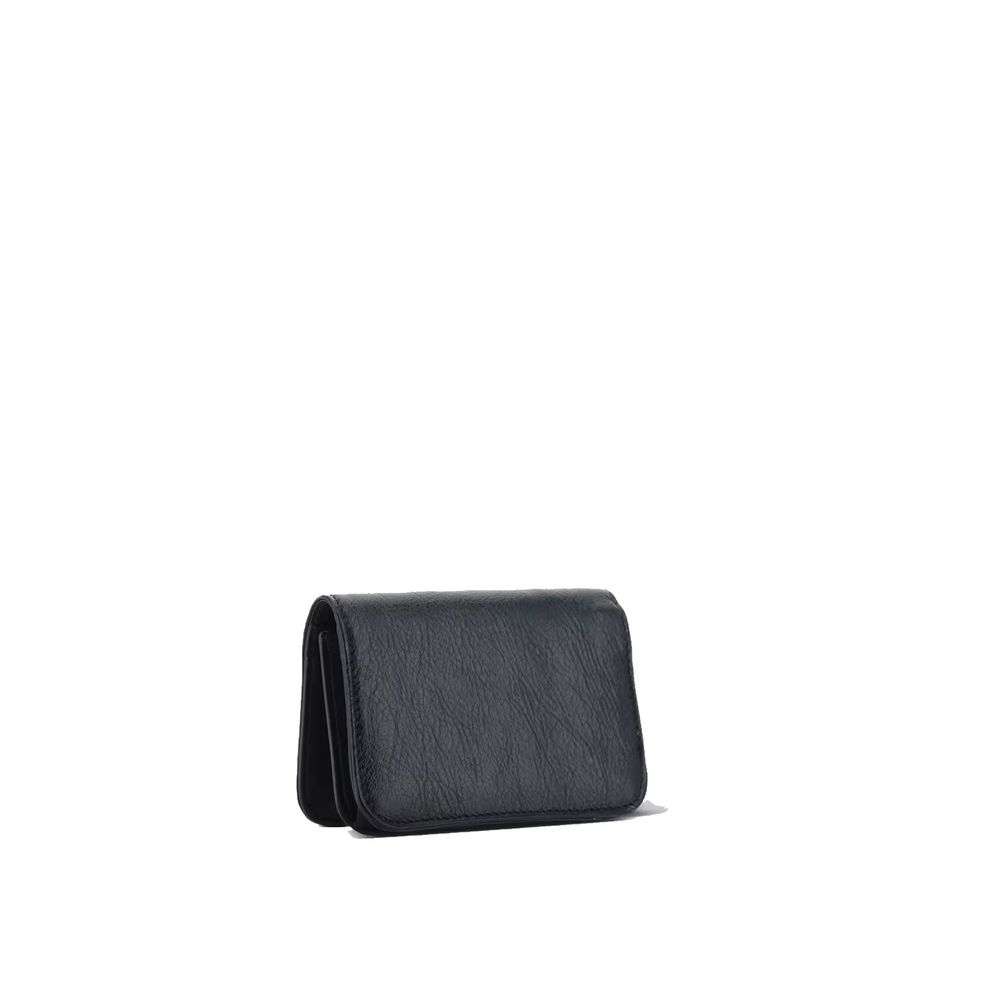 Black Lamb Leather Cardholder Balenciaga