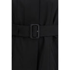 Black Cotton Trench Coat Burberry