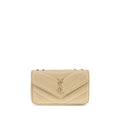 Beige Lamb Ovis Aries Aries Shoulder Bag Saint Laurent