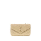 Beige Lamb Ovis Aries Aries Shoulder Bag Saint Laurent