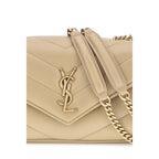 Beige Lamb Ovis Aries Aries Shoulder Bag Saint Laurent