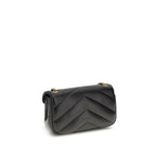 Black Lamb Ovis Aries Aries Shoulder Bag Saint Laurent