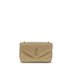 Beige Lamb Ovis Aries Aries Shoulder Bag Saint Laurent