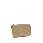 Beige Lamb Ovis Aries Aries Shoulder Bag Saint Laurent
