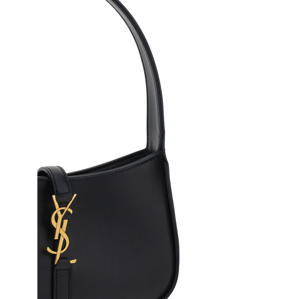 Black Calf Leather Bos Taurus Shoulder Bag Saint Laurent