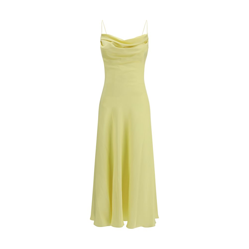 Bicolor Silk Casual Dress Balmain