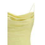 Bicolor Silk Casual Dress Balmain