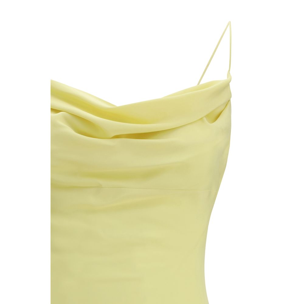 Bicolor Silk Casual Dress Balmain