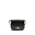 Black Calf Leather Bos Taurus Shoulder Bag Ferragamo