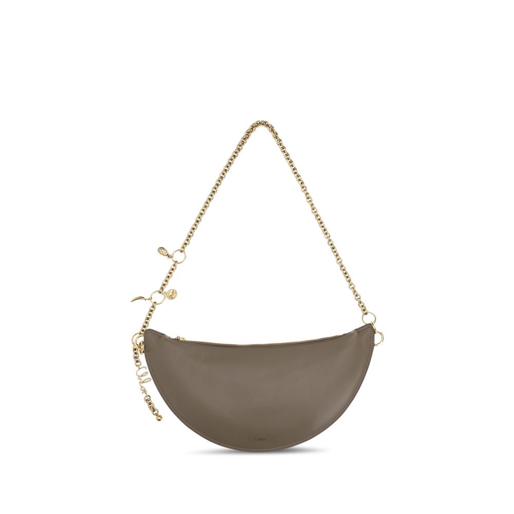 Gray Calf Leather Bos Taurus Shoulder Bag Chloé