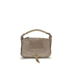 Beige Calf Leather Bos Taurus Shoulder Bag Chloé