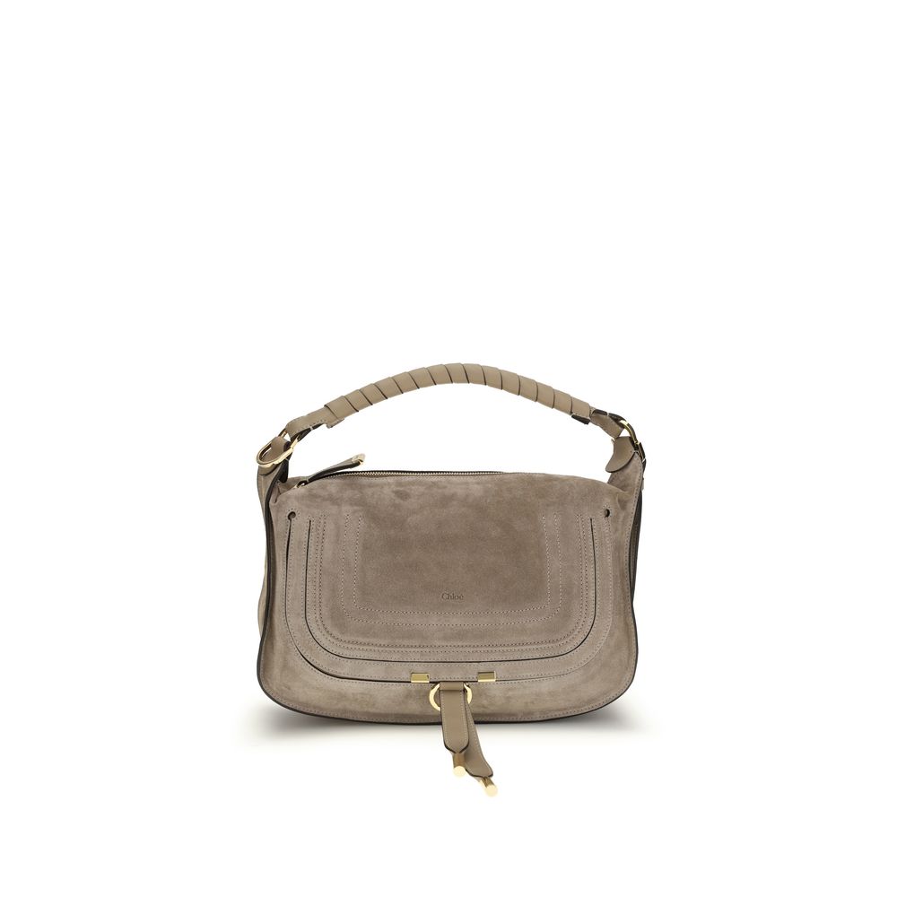 Beige Calf Leather Bos Taurus Shoulder Bag Chloé