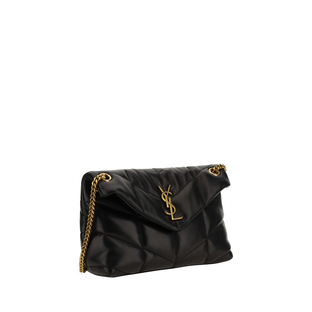Black Lamb Leather Shoulder Bag Saint Laurent