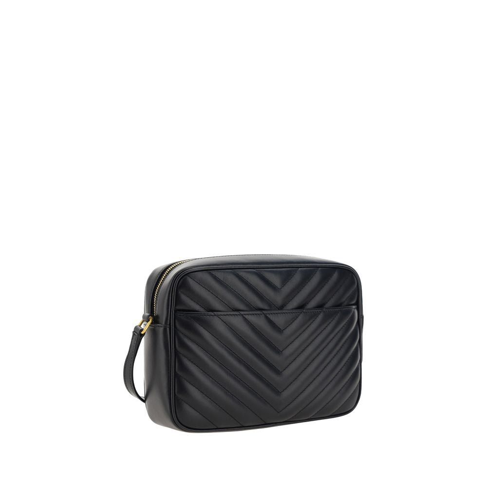 Black Calf Leather Bos Taurus Shoulder Bag Saint Laurent
