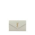 White Calf Leather Bos Taurus Shoulder Bag Saint Laurent