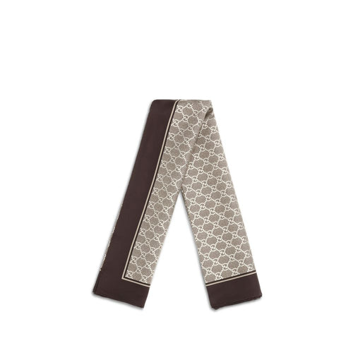Beige Silk Scarf Gucci