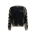 Black Cotton Sweatshirt Off-White