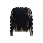 Black Cotton Sweatshirt Off-White