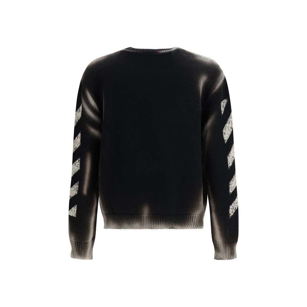 Black Cotton Sweatshirt Off-White