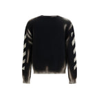 Black Cotton Sweatshirt Off-White