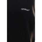 Black Cotton Sweatshirt Off-White