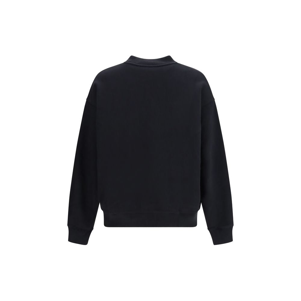 Black Cotton Sweatshirt Off-White