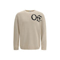 Beige Cotton Sweatshirt Off-White