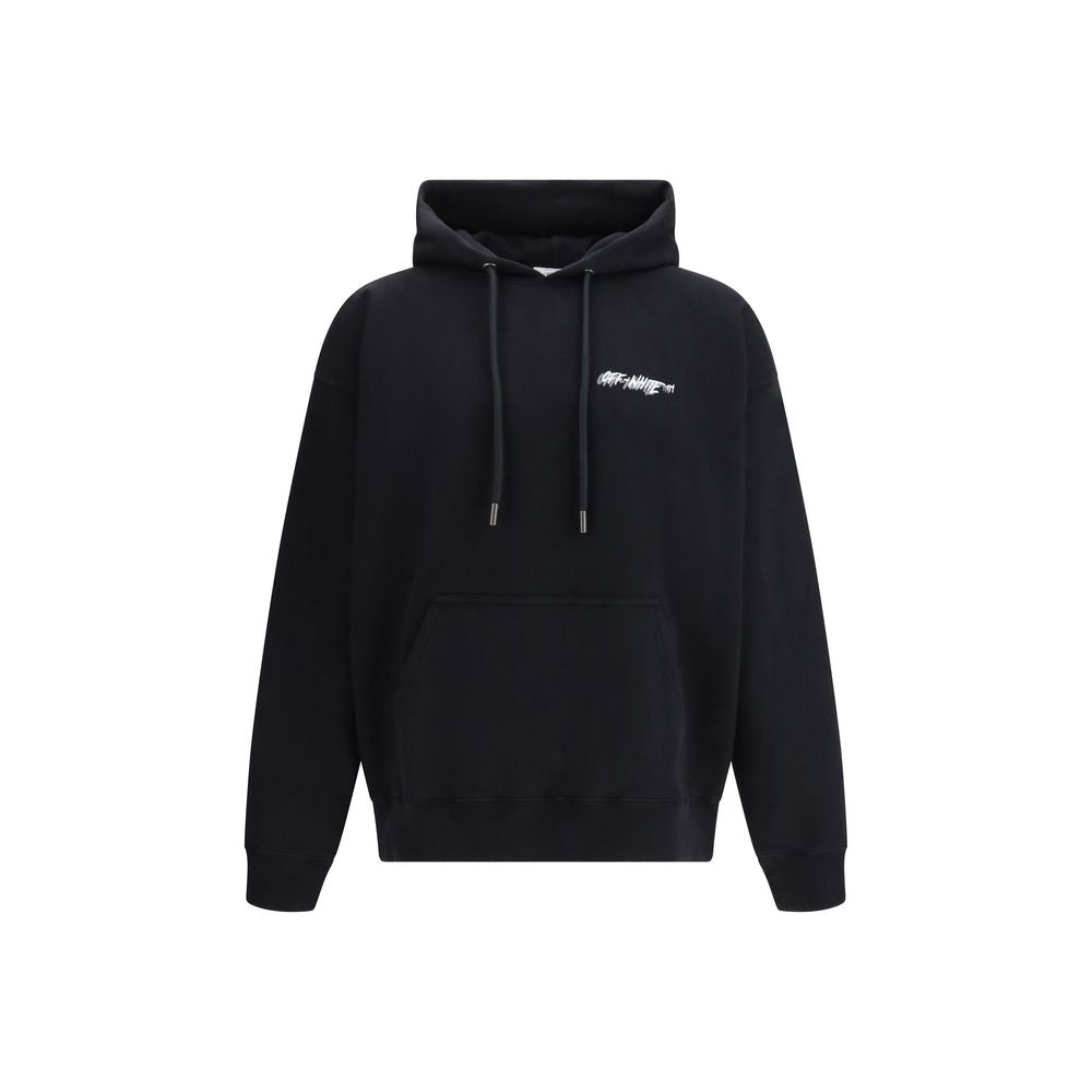 Black Cotton Sweatshirt Off-White