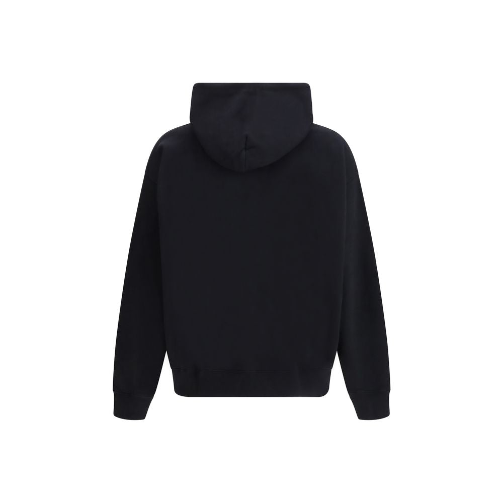 Black Cotton Sweatshirt Off-White